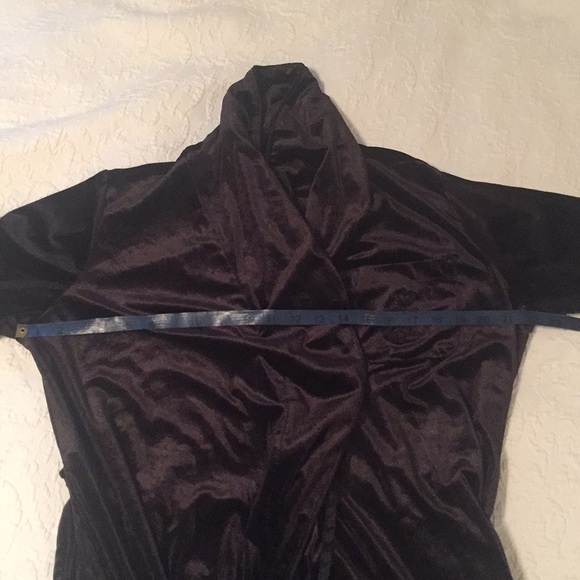 Lauren Ralph Lauren black velvet robe Medium - Picture 7 of 8